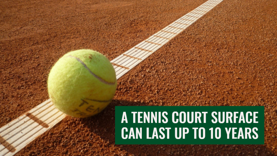 long lasting tennis surface